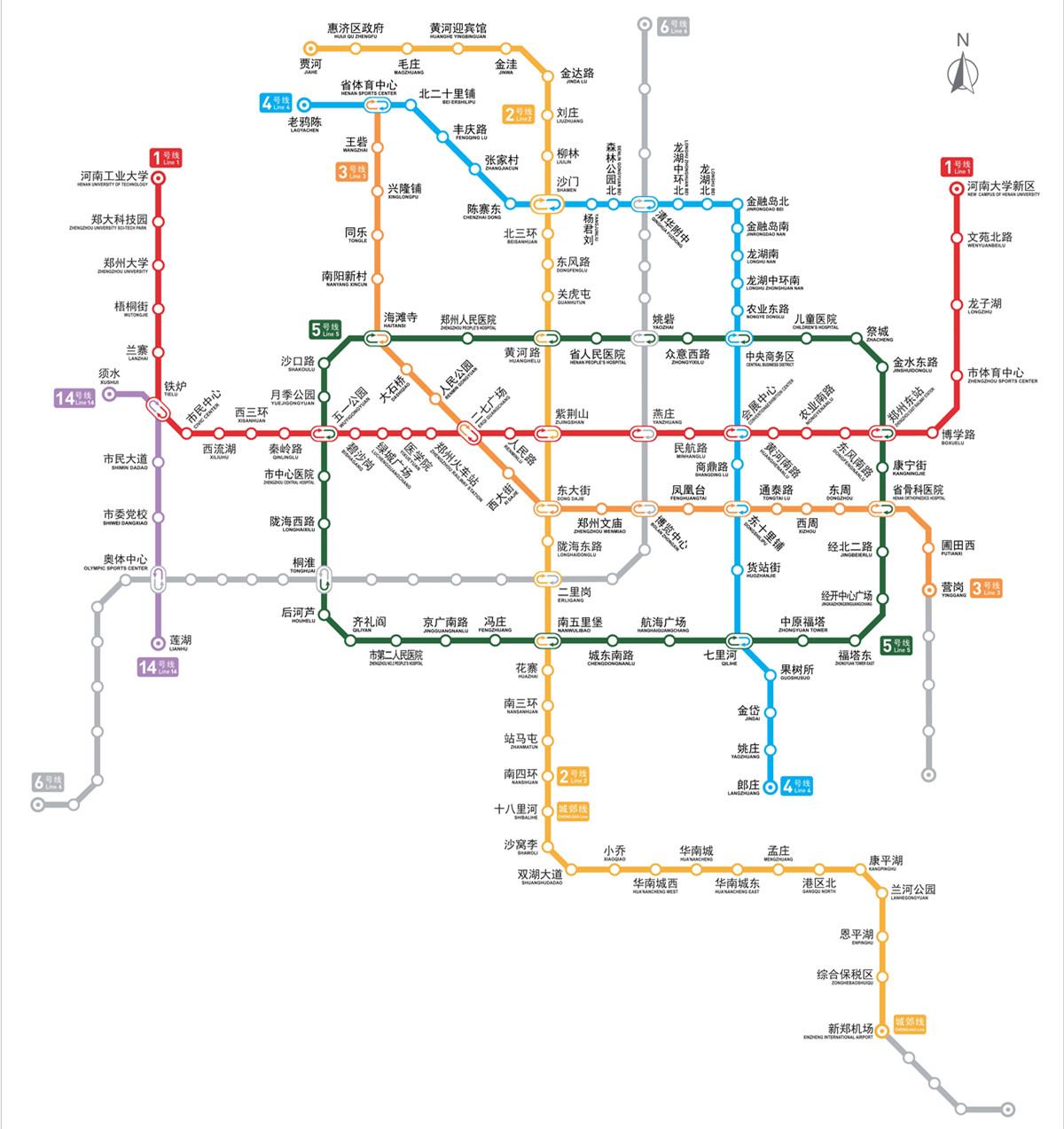 郑州地铁最新线路图概览